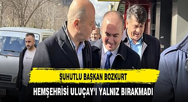 Şuhutlu Başkan Bozkurt Hemşehrisi Uluçay'ı Yalnız Bırakmadı