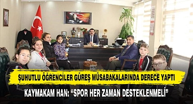 Şuhutlu Öğrenciler Güreş Müsabakalarında Derece Yaptı