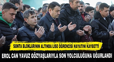 Sunta Bloklarının Altında Lise Öğrencisi Hayatını Kaybetti