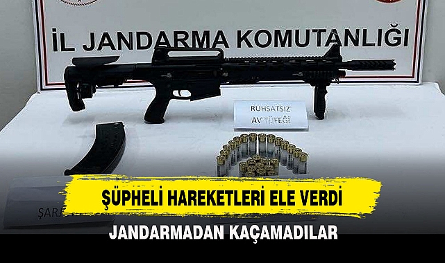 ŞÜPHELİ HAREKETLERİ ELE VERDİ