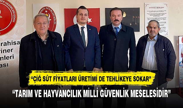 "TARIM VE HAYVANCILIK MİLLİ GÜVENLİK MESELESİDİR"