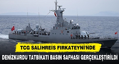 Tcg Salihreis Fırkateyni'nde Denizkurdu Tatbikatı Basın Safhası Gerçekleştirildi