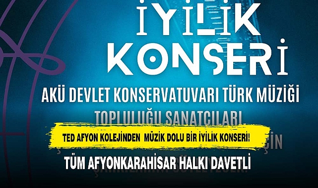 TED AFYON KOLEJİNDEN  MÜZİK DOLU BİR İYİLİK KONSERİ!