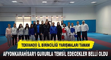 TEKVANDO İL BİRİNCİLİĞİ YARIŞMALARINI BAŞARIYLA TAMAMLADI