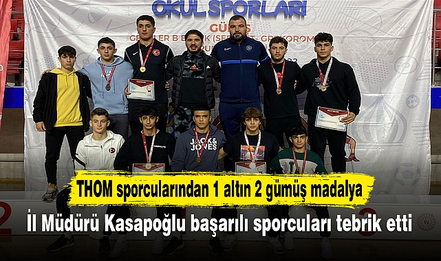 TOHM sporcularından 1 altın 2 gümüş madalya