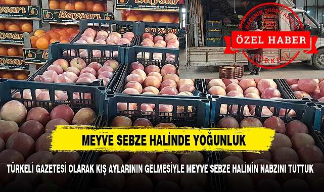 TÜRKELİ GAZETESİ OLARAK KIŞ AYLARININ GELMESİYLE MEYVE SEBZE HALİNİN NABZINI TUTTUK