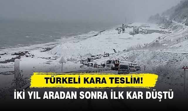 Türkeli Kara Teslim!  İki Yıl Aradan Sonra İlk Kar Düştü
