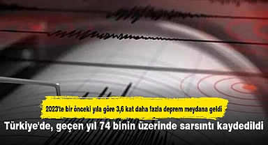Türkiye'de, geçen yıl 74 binin üzerinde sarsıntı kaydedildi