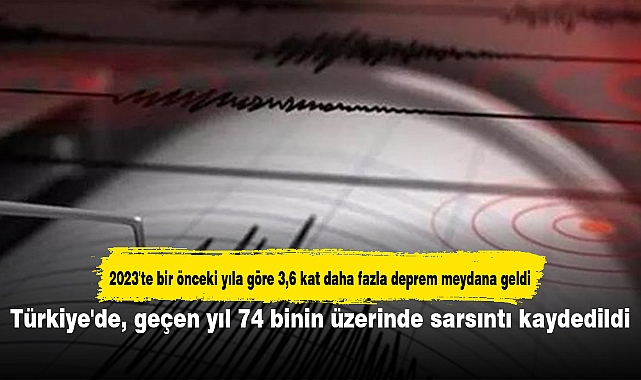Türkiye'de, geçen yıl 74 binin üzerinde sarsıntı kaydedildi