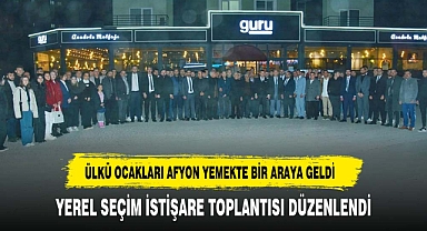 ÜLKÜ OCAKLARI İSTİŞARE TOPLANTISI DÜZENLEDİ