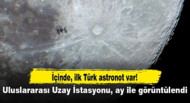 Uluslararası Uzay İstasyonu, ay ile görüntülendi