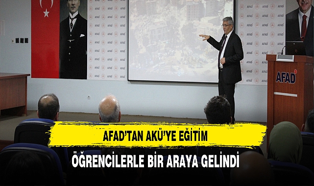 Üniversite Öğrencilerine Afet Eğitimi Verildi