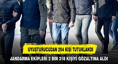 UYUŞTURUCUDAN 254 KİŞİ TUTUKLANDI