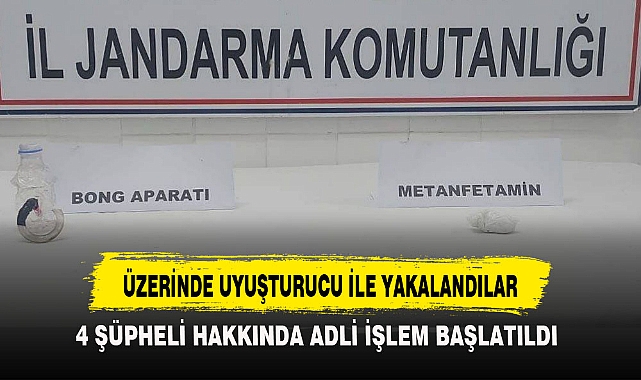 ÜZERİNDE UYUŞTURUCU İLE YAKALANDILAR