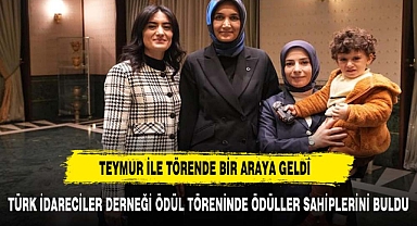 VALİ YİĞİTBAŞI ESKİ MESAİ ARKADAŞI İLE ÖDÜL TÖRENİNDE BİR ARAYA GELDİ