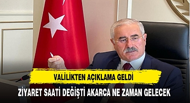 Yargıtay Birinci Başkanı Akarca'nın Ziyaret Saati Değişti. Valilik Açıklama Yaptı