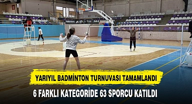 YARIYIL BADMİNTON TURNUVASI TAMAMLANDI