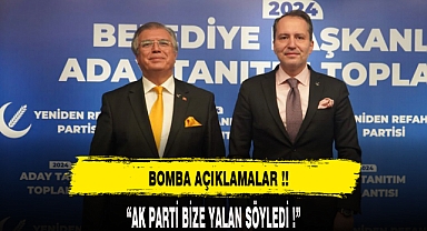 YENİDEN REFAH PARTİSİNDEN BOMBA AÇIKLAMALAR