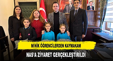 Yeşilçiftlikli Minikler Kaymakam Nas'ı Ziyaret Etti