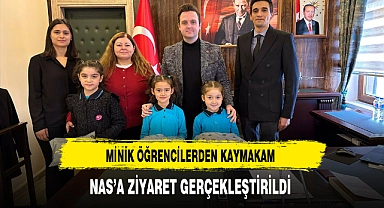 Yeşilçiftlikli Minikler Kaymakam Nas'ı Ziyaret Etti