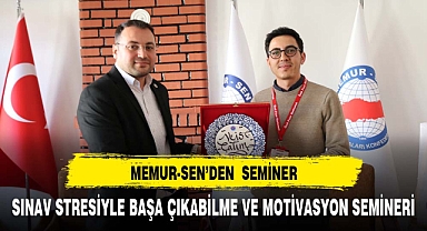 YETİŞKİNLERDE SINAV STRESİYLE BAŞA ÇIKABİLME VE MOTİVASYON SEMİNERİ
