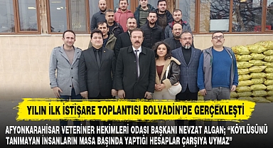 Yılın İlk İstişare Toplantısı Bolvadin’de Gerçekleşti