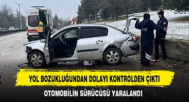 YOL BOZUKLUĞUNDAN DOLAYI KONTROLDEN ÇIKTI