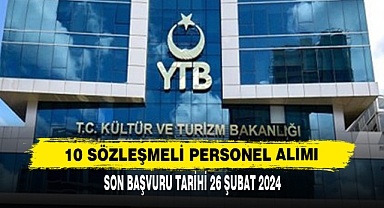 10 Sözleşmeli Personel Alımı
