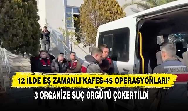 12 İlde Eş Zamanlı'KAFES-45 Operasyonları'