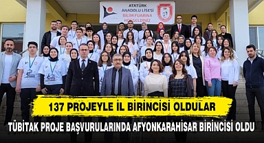 137 Projeyle İl Birincisi Oldular