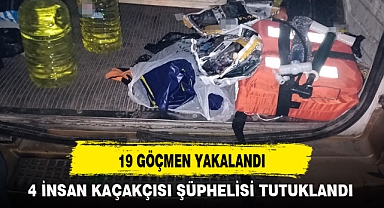 19 GÖÇMEN YAKALANDI