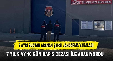 2 Ayrı Suçtan Aranan Şahsı Jandarma Yakaladı
