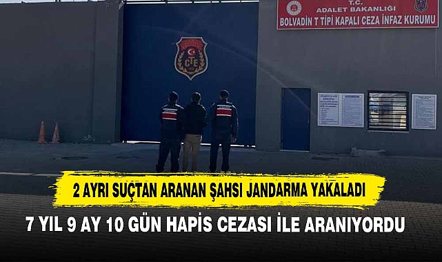 2 Ayrı Suçtan Aranan Şahsı Jandarma Yakaladı