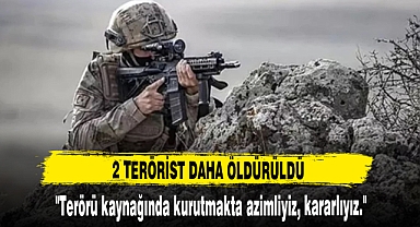 2 TERÖRİST DAHA ÖLDÜRÜLDÜ