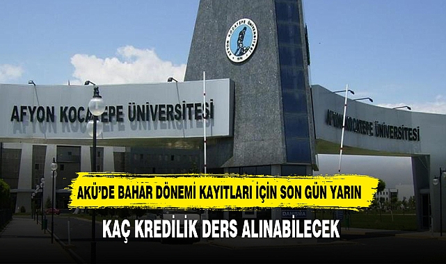 2023-2024 Bahar Yarıyılı Ders Kayıtları ve Kayıt Yenilemeler için son gün yarın