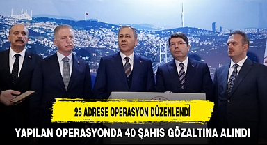 25 ADRESE OPERASYON DÜZENLENDİ