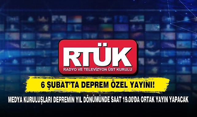 6 Şubat'ta Deprem Özel Yayını!