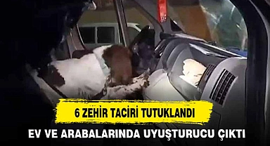 6 ZEHİR TACİRİ TUTUKLANDI