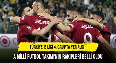 A Milli Futbol Takımı'nın UEFA Uluslar Ligi grubundaki rakipleri belli oldu