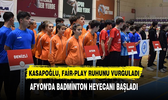 AFYON'DA BADMİNTON HEYECANI BAŞLADI