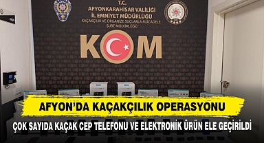 Afyon’da Kaçakçılık Operasyonu