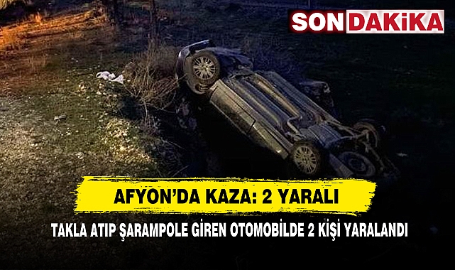 Afyon’da Kaza: 2 Yaralı