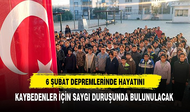 Afyon'da Okullarda 1 Dakikalık Saygı Duruşunda Bulunulacak
