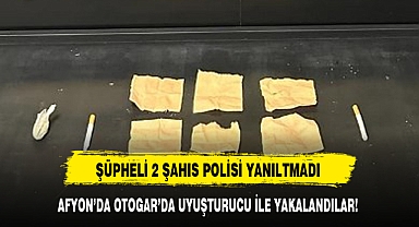 AFYON'DA OTOGAR'DA UYUŞTURUCU İLE YAKALANDILAR!