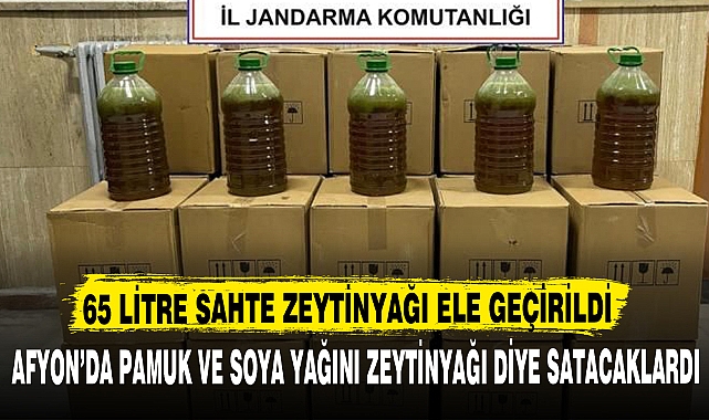 AFYON'DA PAMUK VE SOYA YAĞINI ZEYTİNYAĞI DİYE SATACAKLARDI !