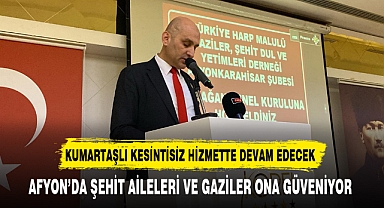 Afyon'da Şehit Aileleri ve Gaziler Kumartalı'ya Güveniyor