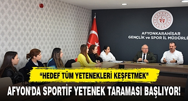 AFYON'DA SPORTİF YETENEK TARAMASI BAŞLIYOR!