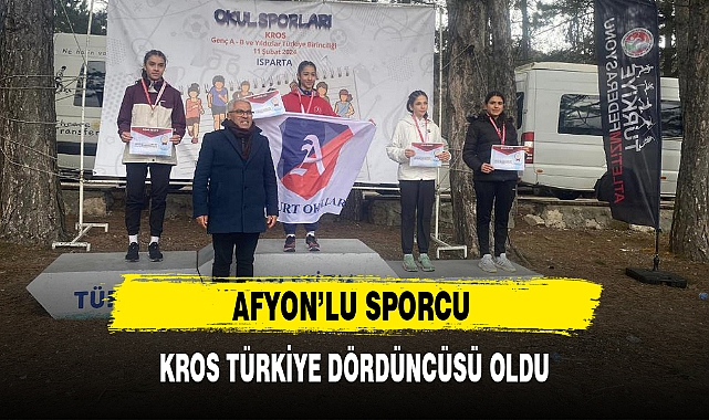 AFYON’LU SPORCU KROS TÜRKİYE DÖRDÜNCÜSÜ OLDU