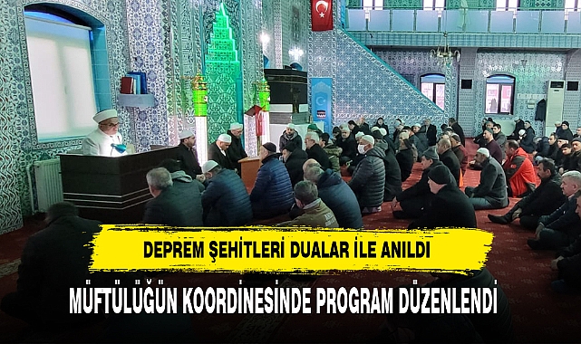 Afyon Müftülüğü Deprem Şehitlerini Andı