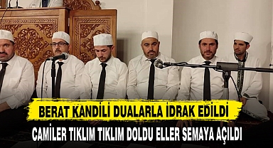 Afyonkarahisar’da Berat Kandili dualarla idrak edildi